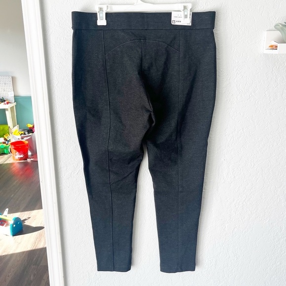 Anne Klein Pants Women's XL Tummy Control Ponte Charcoal Gray NWT - Picture 2 of 8